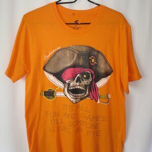 American Espirit Skeletal Pirate T-Shirt‎